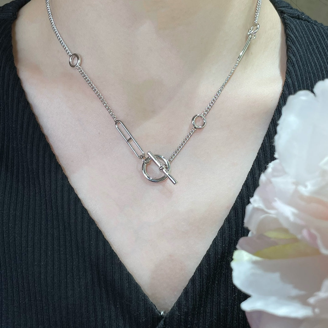 [Angela Jewellery]HM STERLING CHAINE D'ANCRE HEART