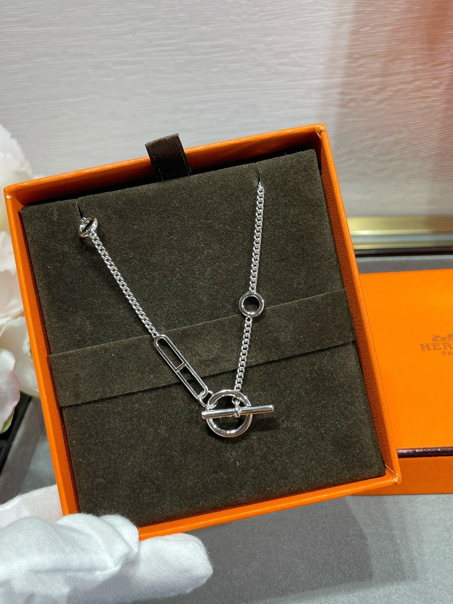 [Angela Jewellery]HM STERLING CHAINE D'ANCRE HEART