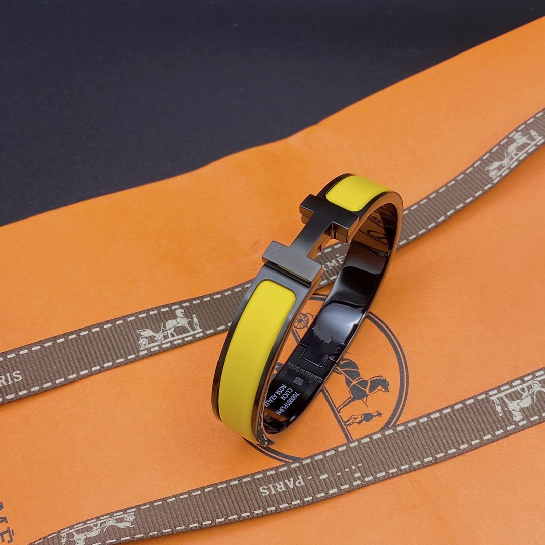 [Angela Jewellery]CLIC HM SO BLACK YELLOW BRACELET