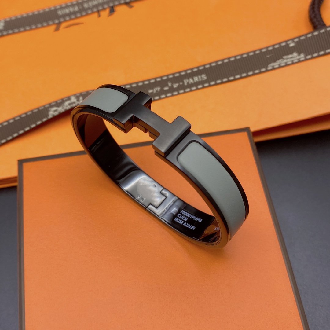 [Angela Jewellery]CLIC HM SO BLACK GREY BRACELET