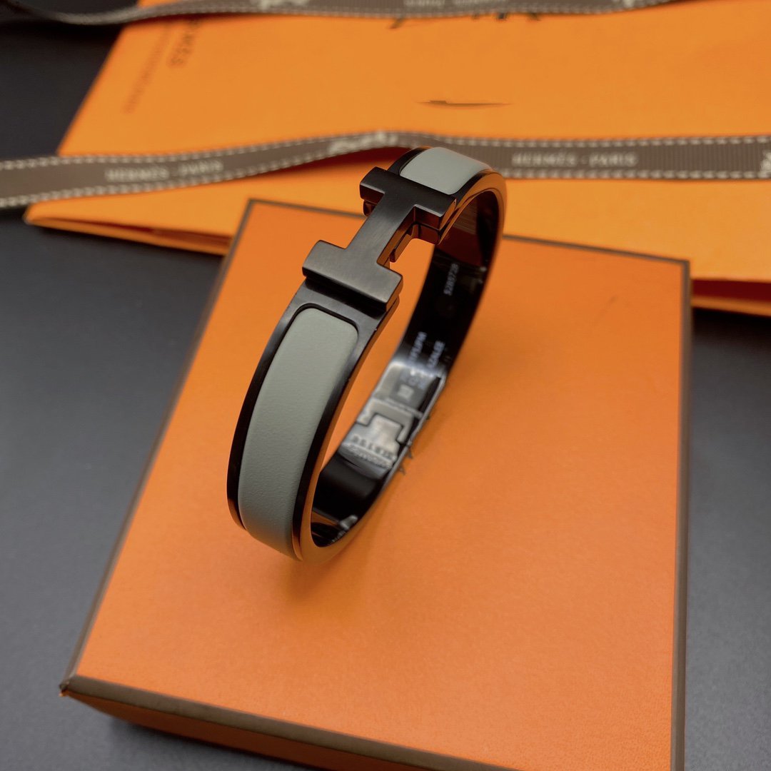 [Angela Jewellery]CLIC HM SO BLACK GREY BRACELET
