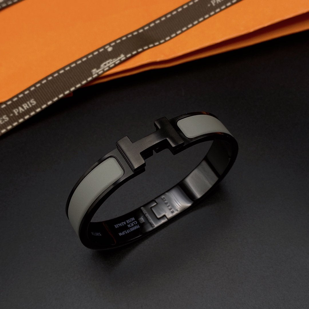 [Angela Jewellery]CLIC HM SO BLACK GREY BRACELET