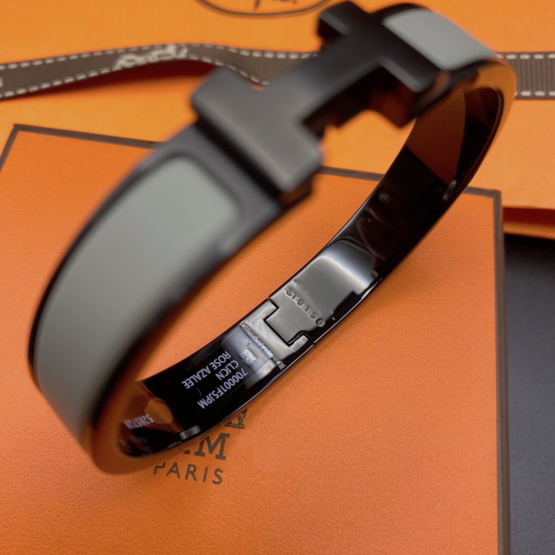 [Angela Jewellery]CLIC HM SO BLACK GREY BRACELET