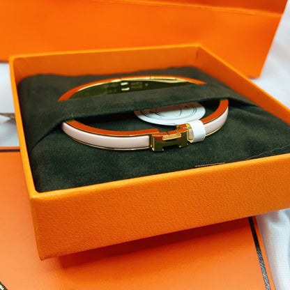 [Angela Jewellery]CLASSIC HM CLIC  PINK 8MM ENAMEL BRACELET