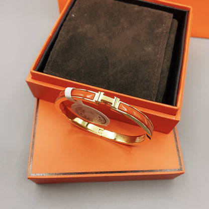 [Angela Jewellery]CLASSIC HM CLIC RED 8MM ENAMEL BRACELET