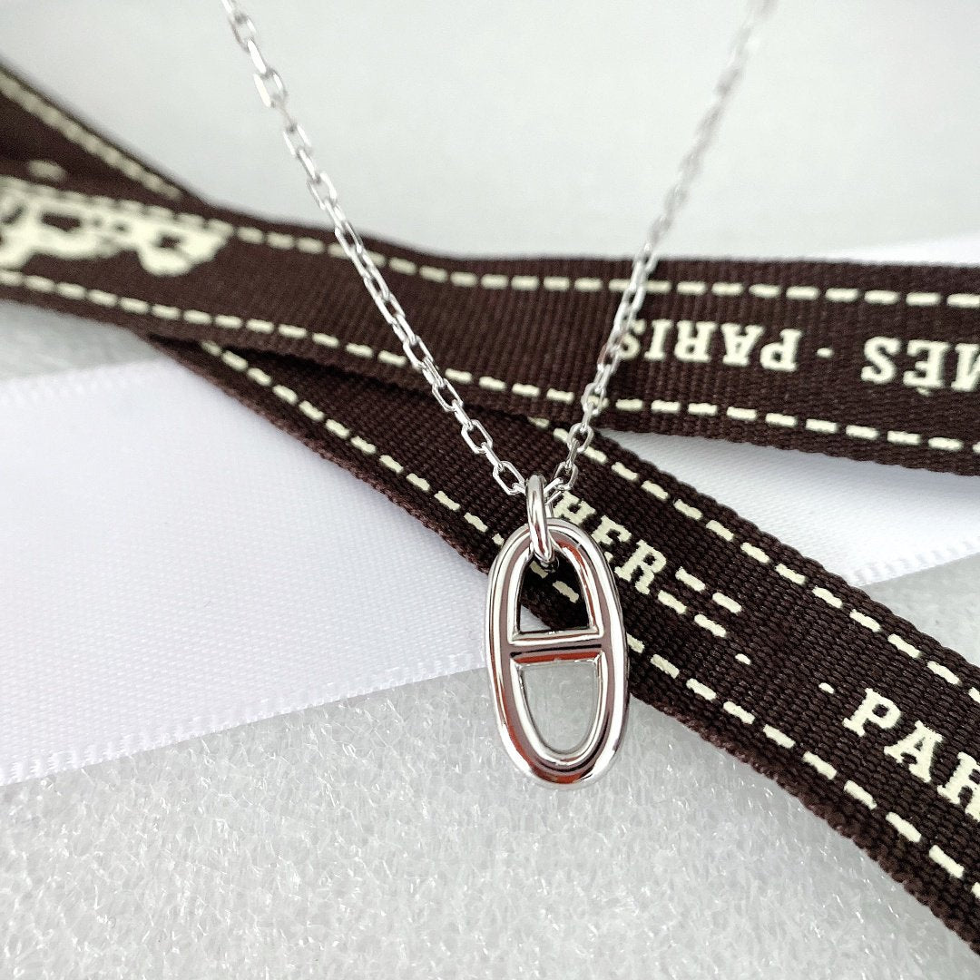 [Angela Jewellery]HM PIG NOSE NECKLACE