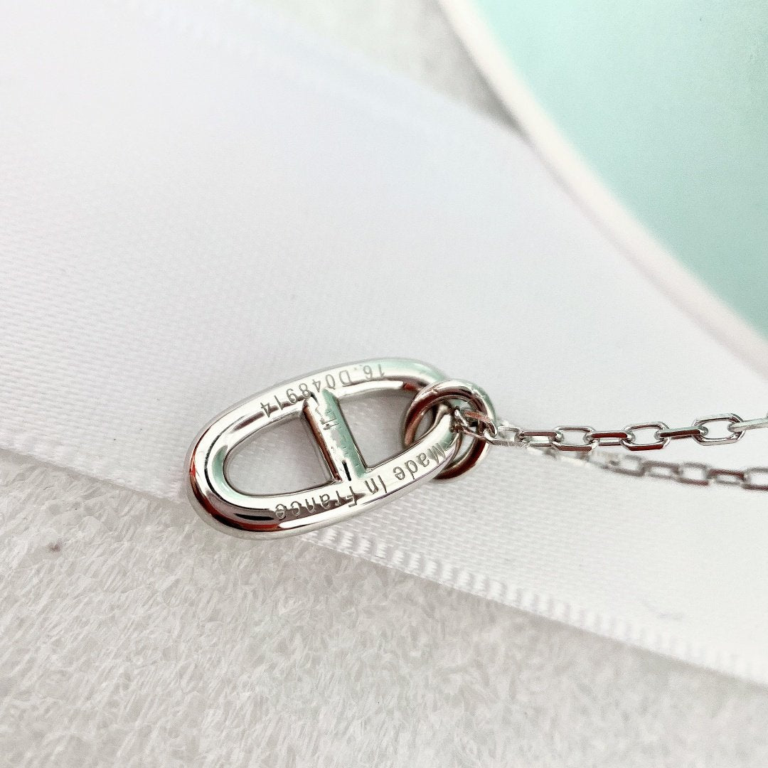 [Angela Jewellery]HM PIG NOSE NECKLACE
