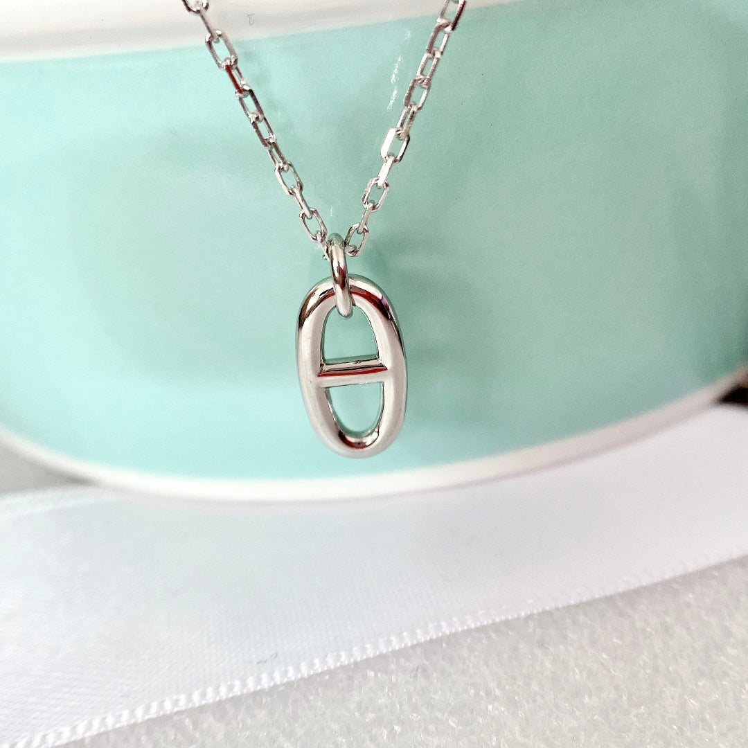 [Angela Jewellery]HM PIG NOSE NECKLACE