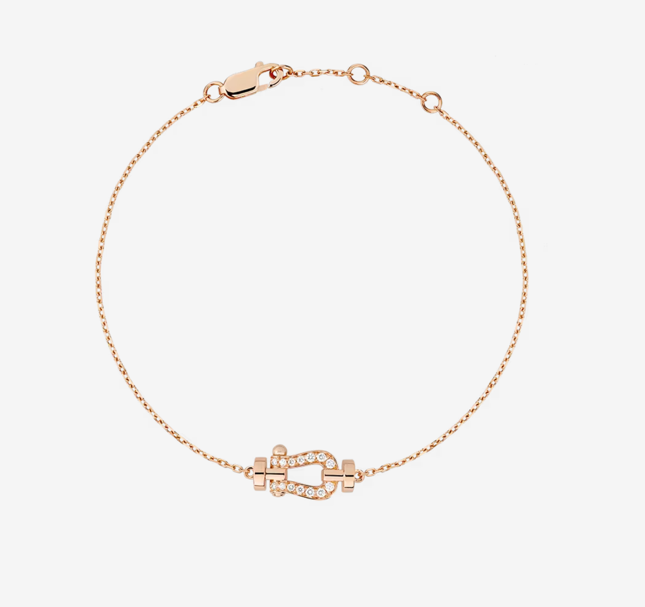 [Angela Jewellery]FORCE 10 FULL DIAMOND BUCKLE CHAIN LINK MINI MODEL