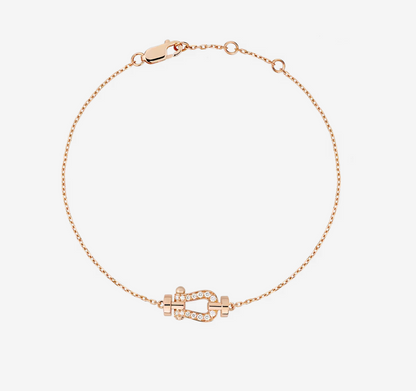 [Angela Jewellery]FORCE 10 FULL DIAMOND BUCKLE CHAIN LINK MINI MODEL