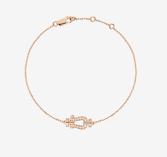 [Angela Jewellery]FORCE 10 FULL DIAMOND BUCKLE CHAIN LINK MINI MODEL