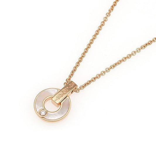 [Angela Jewellery]GARI NECKLACE PINK GOLD MOP