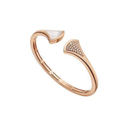 [Angela Jewellery]DREAM BRACELET OPEN PINK GOLD MOP DIAMOND