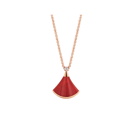 [Angela Jewellery]DREAM NECKLACE CARNELIAN 1 DIAMOND
