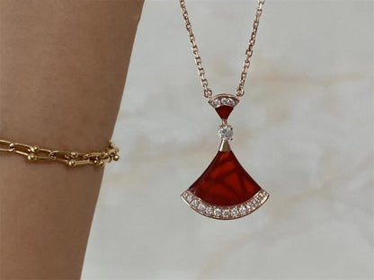 [Angela Jewellery]DREAM NECKLACE CARNELIAN DIAMOND
