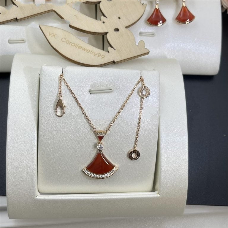 [Angela Jewellery]DREAM NECKLACE CARNELIAN DIAMOND