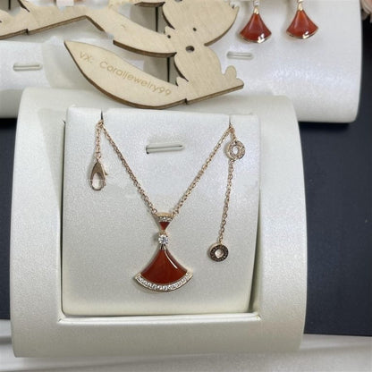 [Angela Jewellery]DREAM NECKLACE CARNELIAN DIAMOND