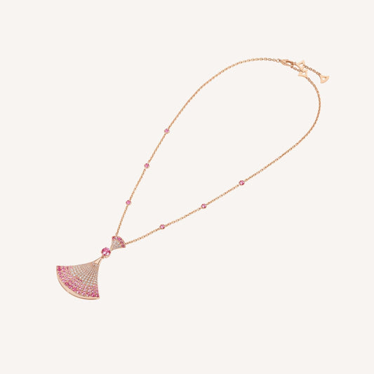 [Angela Jewellery]DREAM NECKLACK DIAMOND PINK GOLD