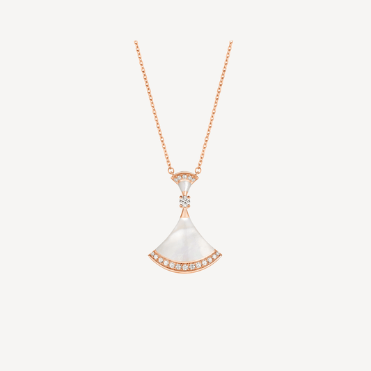 [Angela Jewellery]DREAM NECKLACE MOP PINK GOLD DIAMOND