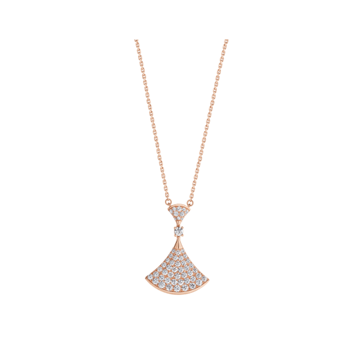 [Angela Jewellery]DREAM NECKLACE PINK GOLD FULL DIAMOND