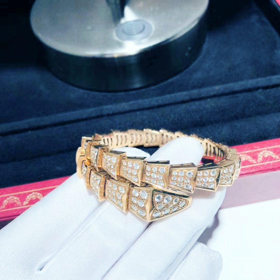 [Angela Jewellery]SERPENTI BRACELET 8MM PINK GOLD DIAMOND