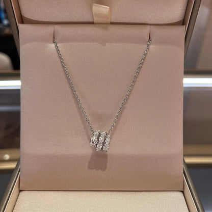 [Angela Jewellery]SERPENTI  NECKLACE DOUBLE RING DIAMOND