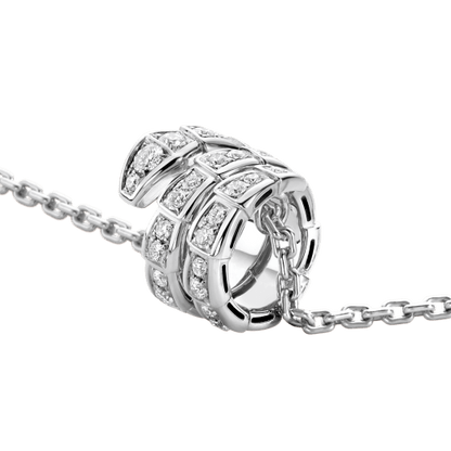 [Angela Jewellery]SERPENTI  NECKLACE DOUBLE RING DIAMOND