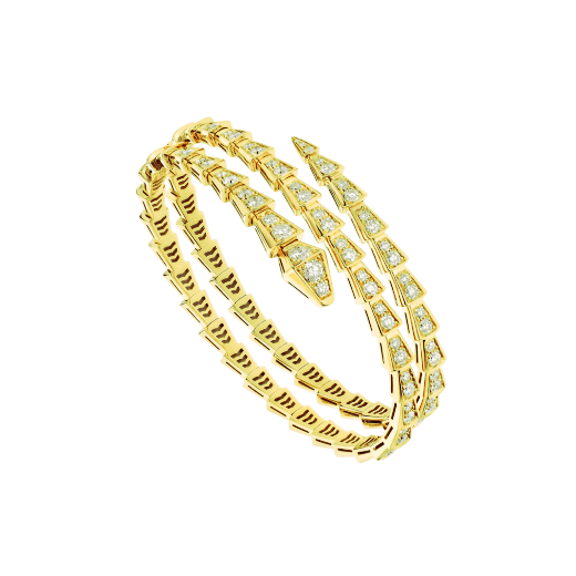 [Angela Jewellery]SERPENTI BRACELET GOLD DIAMOND DOUBLE ROW