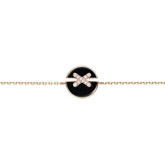 [Angela Jewellery]JEUX DE BRACELET ONYX PINK GOLD DIAMOND