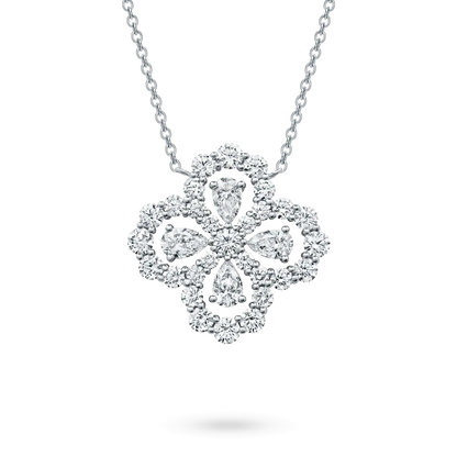 [Angela Jewellery]LOOP NECKLACE FULL MOTIF DIAMOND 16MM MULTIPLE COLORS