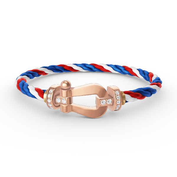 [Angela Jewellery]FORCE LARGE HORSESHOE HALF DIAMOND BRACELET ROSE GOLD