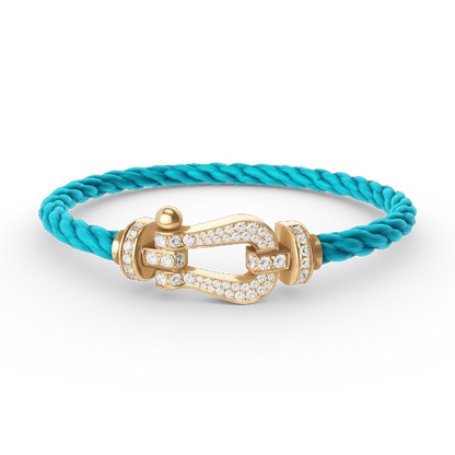 [Angela Jewellery]FORCE LARGE HORSESHOE FULL DIAMOND BRACELET GOLD