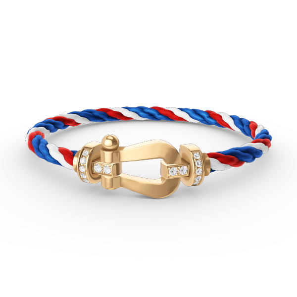 [Angela Jewellery]FORCE LARGE HORSESHOE HALF DIAMOND BRACELET GOLD