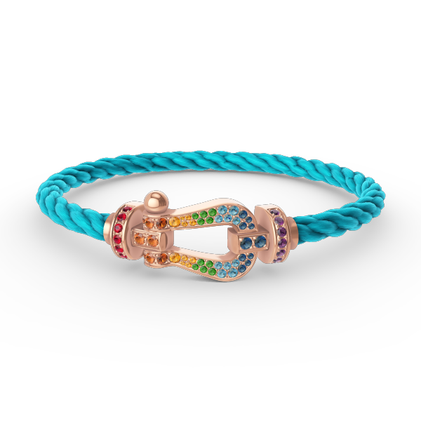 [Angela Jewellery]FORCE LARGE HORSESHOE  COLORED DIAMOND BRACELET ROSE GOLD
