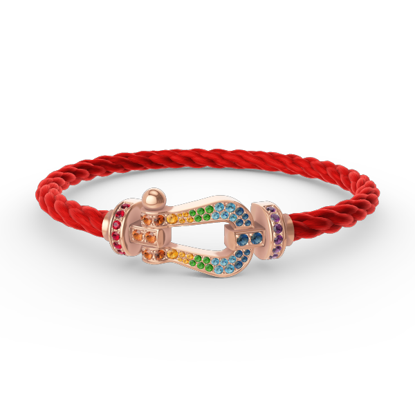 [Angela Jewellery]FORCE LARGE HORSESHOE  COLORED DIAMOND BRACELET ROSE GOLD