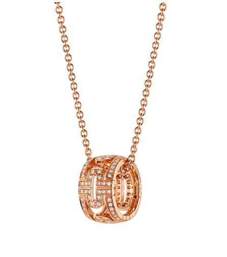 [Angela Jewellery]PARENTESI NECKLACE PINK GOLD DIAMOND