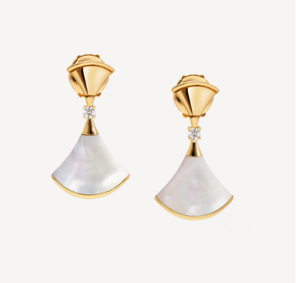 [Angela Jewellery]DREAM MOP 1 DIAMOND EARRINGS