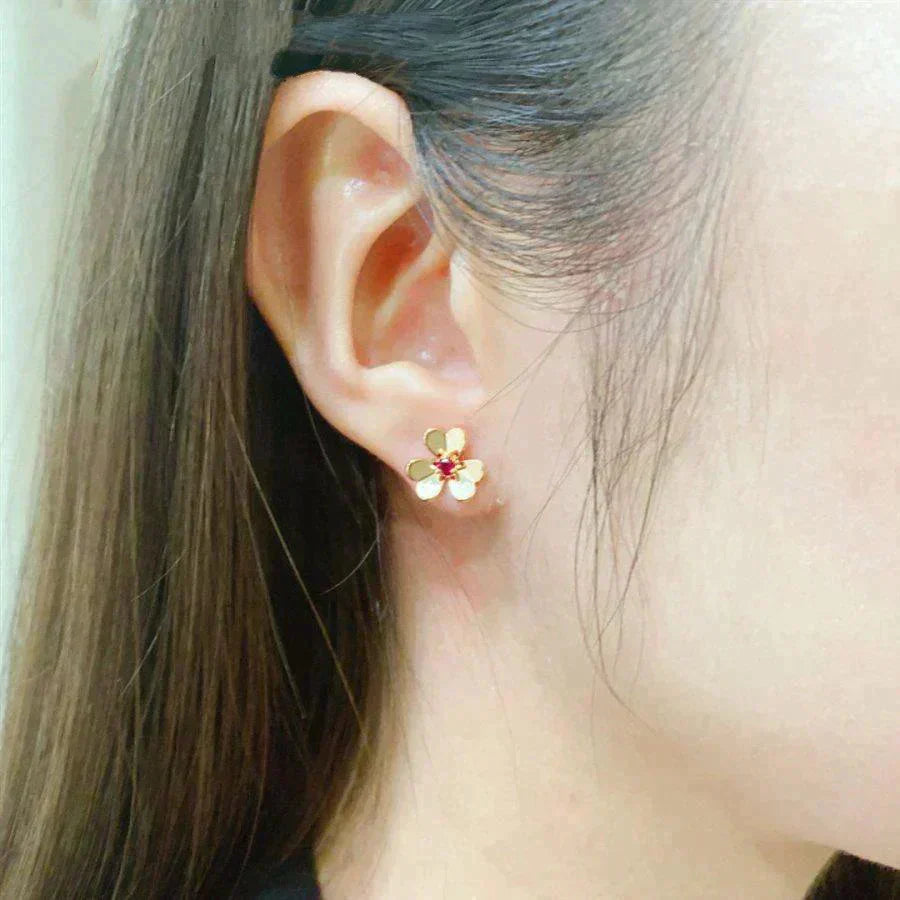 [Angela Jewellery]FRIVOLE  FLOWER PINK EARRINGS