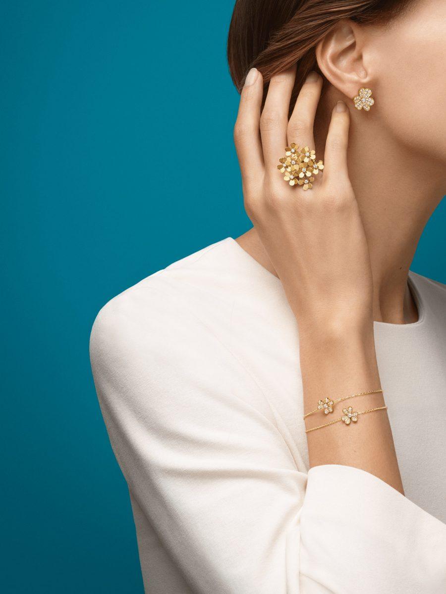 [Angela Jewellery]FRIVOLE GOLD FLOWER DIAMOND EARRINGS