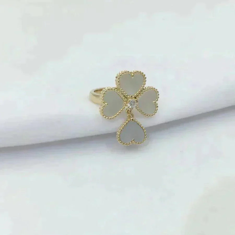 [Angela Jewellery]SWEET CLOVER WHITE MOP RING