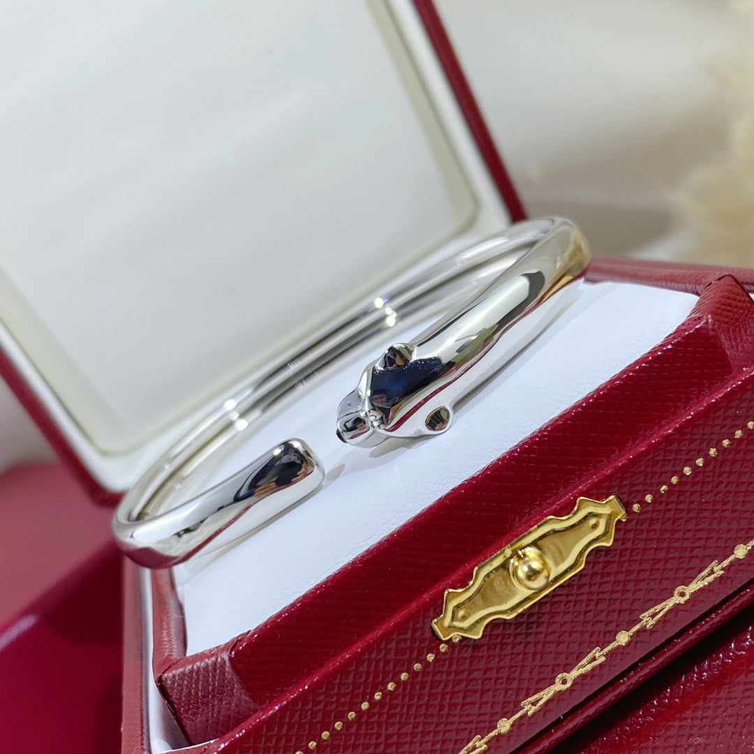 [Angela Jewellery]PANTHERE SILVER OPEN BRACELET