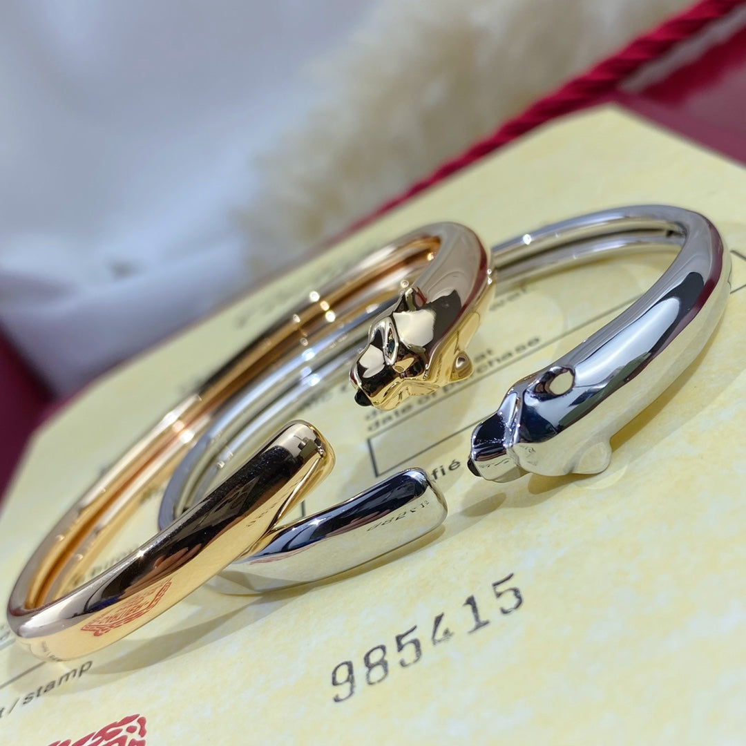 [Angela Jewellery]PANTHERE SILVER OPEN BRACELET