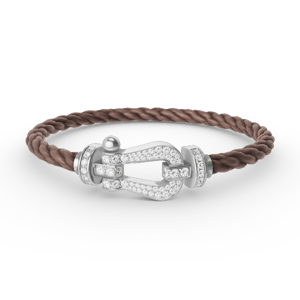 [Angela Jewellery]FORCE LARGE HORSESHOE FULL DIAMOND BRACELET SILVER