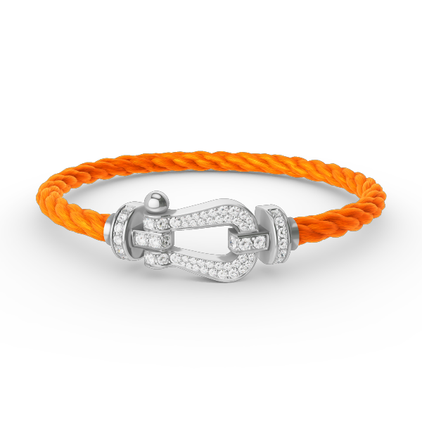 [Angela Jewellery]FORCE LARGE HORSESHOE FULL DIAMOND BRACELET SILVER