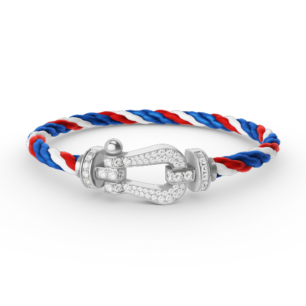 [Angela Jewellery]FORCE LARGE HORSESHOE FULL DIAMOND BRACELET SILVER
