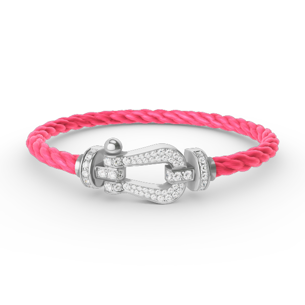 [Angela Jewellery]FORCE LARGE HORSESHOE FULL DIAMOND BRACELET SILVER